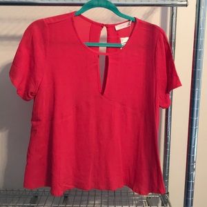 Pink flowy top, Lush, size XS